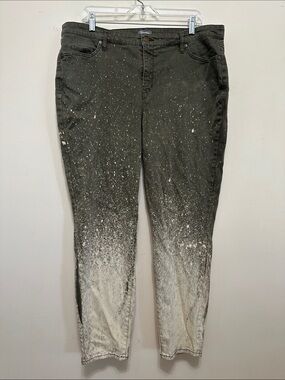 Martha Stewart Olive Green Pants with Gray Label